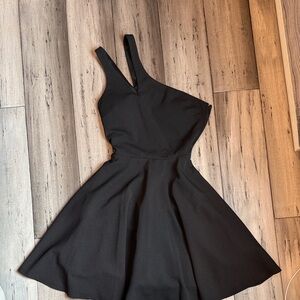 NWOT, City Studio Black One Shoulder Dress